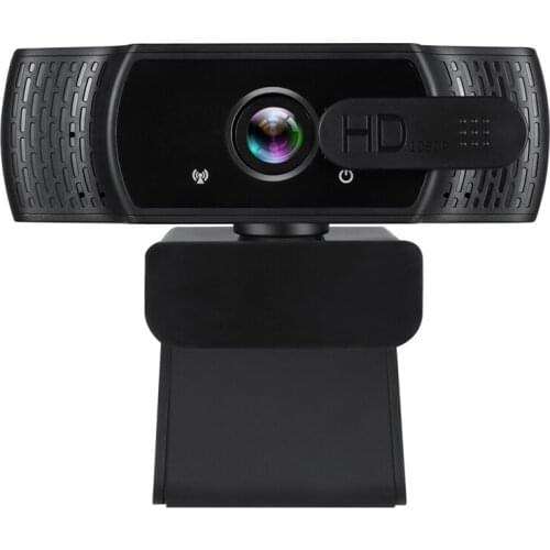 HD 1080P Webcam with Microphone PC Desktop Web Camera Rotatable Cameras for Live Broadcast Video Calling Conference Work