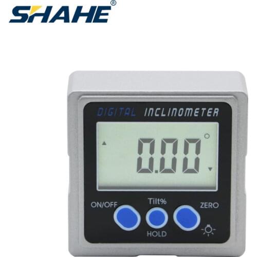 SHAHE High Precision Digital Level Angle Finder Electronic Protractor With 3-sides Magnets Angle Measurement