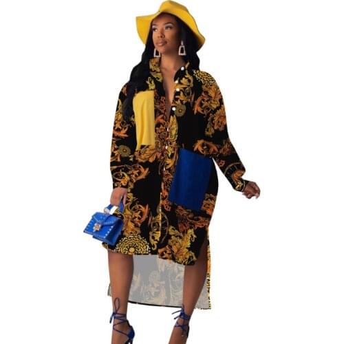 YOZIHAYL Fashionable Shirt Dresses
