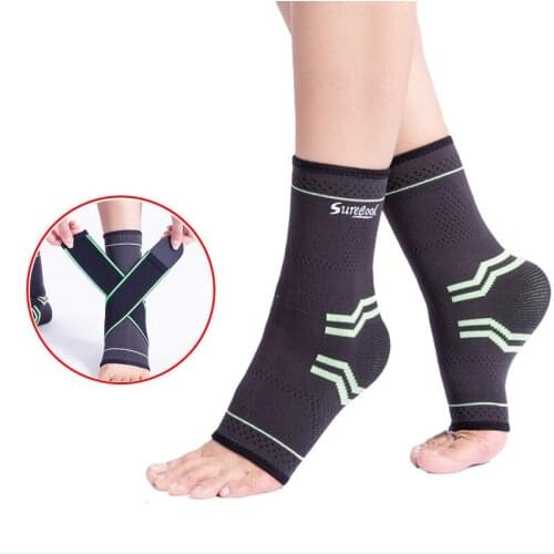 3 color 1 Pair Ankle Elasticity Free Adjustment Protection Foot Bandage Sprain Prevention Sport Fitness Guard Band