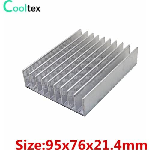 100% New 95x76x21.4mm Aluminum heatsink radiator heat sink for electronic Chip LED cooler cooling