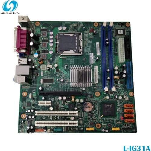 100% working for Lenovo L-IG31A G31 motherboard G31T-LM V1.0 775 DDR2 Yangtian T4900V 53Y3282