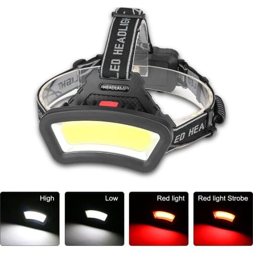 200m Long Lighting Distance Wide Angle COB Head Lamp Lantern For Hike Outdoor Use 2*18650 8000LM USB rechargeable LED Headlight