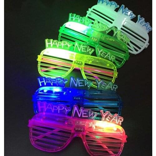 24pcs LED New Year Glasses Bar Party Wedding Christmas Concert Carnival Supplies Adult Decoration Children Toys Gifts