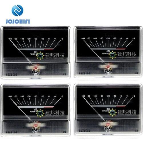 4pcs TN-90 DENON VU Meter Head Tube Amplifier Level Meter Audio DB Table Bridge Power Sound Pressure Strap Chassis Backlight