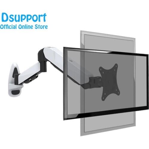 Aluminum 360 Degree Full Motion Height Adjustable 15"-27" LCD LED TV Wall Mount Monitor Holder Bracket Arm