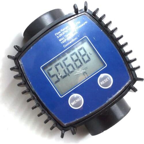 K24 turbo digital flow meter flowmeter Diesel fuel water plomeria flow indicator protable Turbine Flowmeter caudalimetro sensor