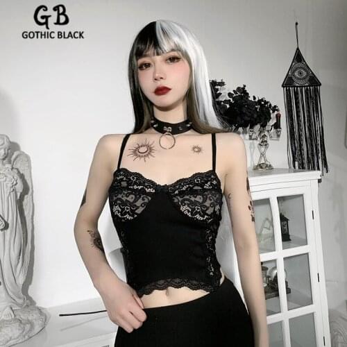 Женские трикотажные майки Gothic Black China At AliExpress