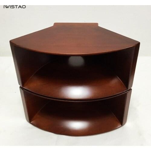 IWISTAO HIFI Empty Wood Horn Solid 1 Pair Treble Compensation for Full Range Matched Fostex FT17H Horn Wide 355mm