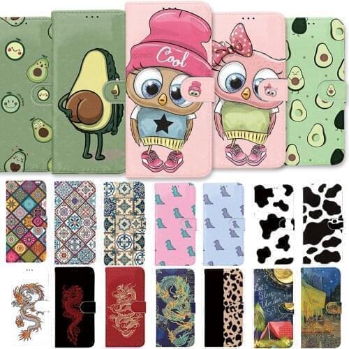 Leather Flip Wallet Case For Samsung Galaxy A52 A72 A32 A51 A50 A71 A42 A41 A40 A21S A20e A12 A11 Flower Dragon Stand Book Cover