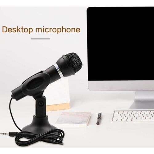 Desktop Wired Microphone Computer Laptop Adjustable Wired Microphone Gaming Live Streaming Chatting Mic