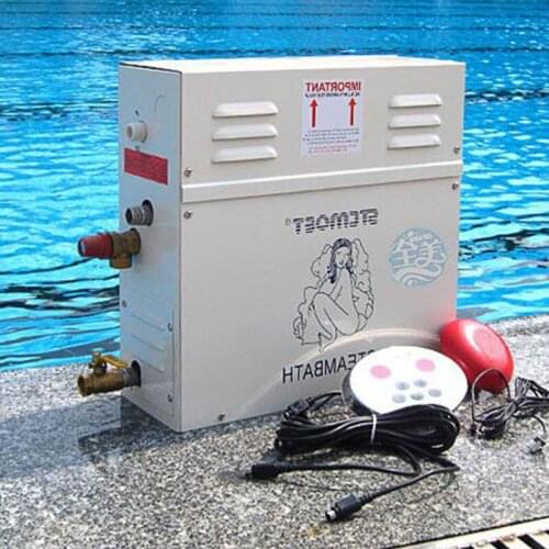 6KW 220V Home Use Steam Machine Steam Generator Sauna Dry Stream Furnace Wet Steam Steamer Digital Controller