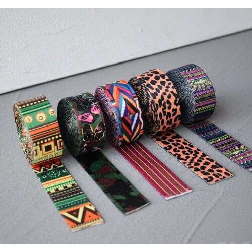 Retailing 5 Yards Width 20mm Webbing 5 Colors Printed Webbing Ribbon Luggage Belt Strap Rope Dog Pet Collar Leash Harness