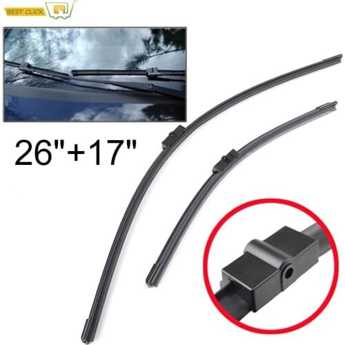 Misima Windshield Windscreen Wiper Blades Fit For Peugeot 207 207CC 207SW Front Window Wiper Blade Bracketless Specific Fit