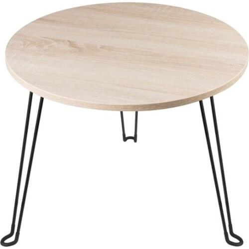 Folding Coffee Table Retractable Small Round Table Bedroom Sitting on The Floor Side Table
