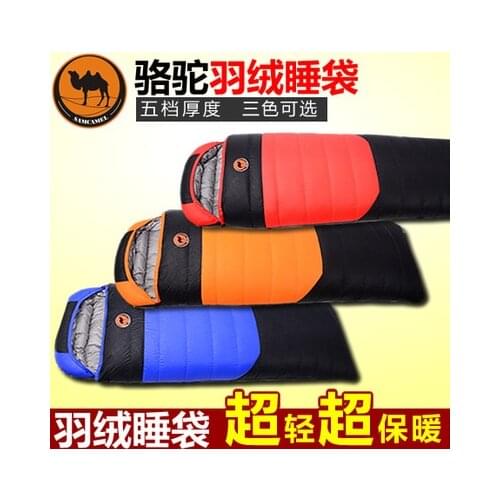 Free ship Camcel ultralight camping sleeping bag envelope white duck down sleeping bag goose down sleeping bag 1500/1700/1900g