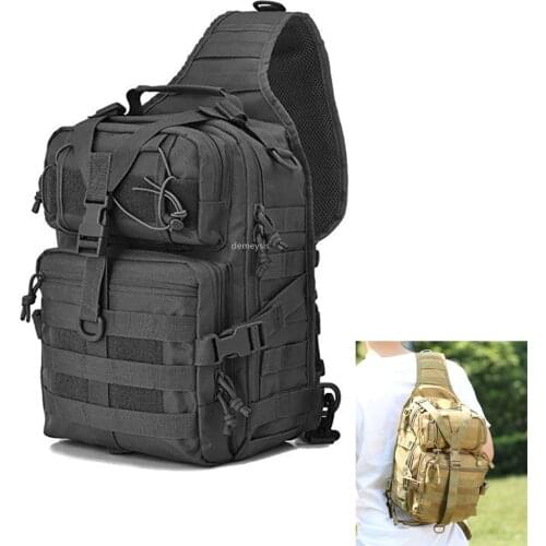 Tactical Assault Backpack Military Army Pack Molle Rucksack for Outdoor Travel Hiking Camping Hunting Chest Bag