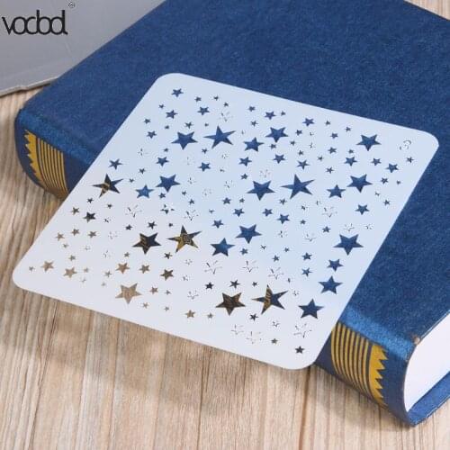 Theme Hollow Ruler Embossing Die Template Star Design DIY Handwork Photo Album Draw Tool School Stationery Supplies for Kids HOT