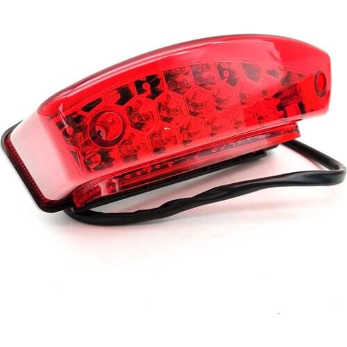 Universal 21 LED Motorcycle Bike Rear Tail Brake Light License Number Plate Lamp