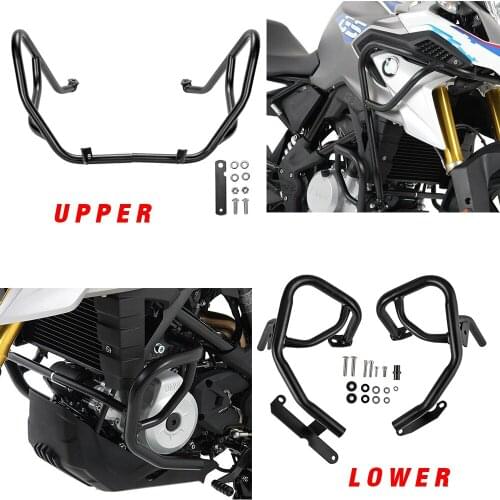 Upper Lower Engine Bumper Highways Crash Bar Protection frame Guards for BMW G310GS G310R 2017 2018 2019 2020 Motorcycle Parts