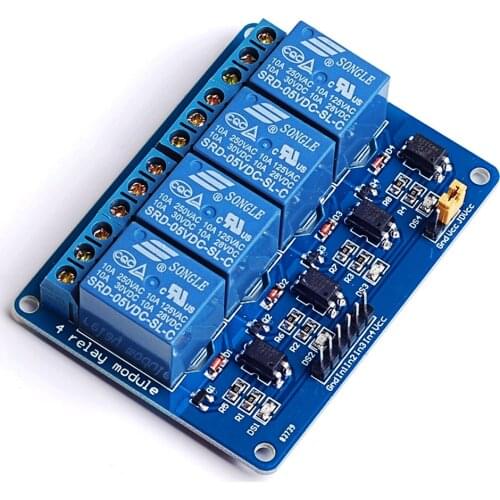 VONETS 5V 4 Channel 4-Channel Relay Module Shield Board for Arduino ARM PIC AVR DSP Electronic 10A Accessories Gadgets