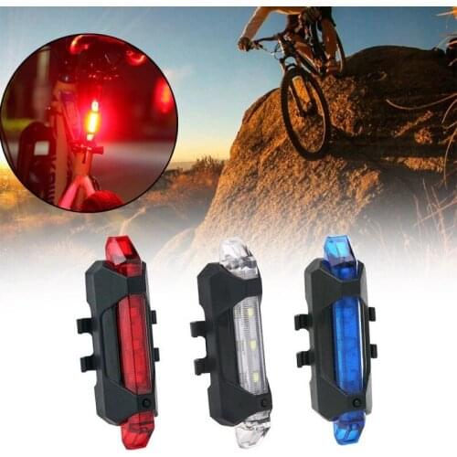 Bike Light USB Rechargeable Rear LED Light LED Bicycle Rear Tail Light USB Rechargeable Mountain Bike Lamp Waterproof Light