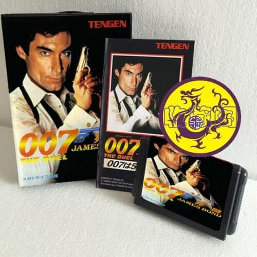 007 James Bond The Duel With Box And Manual 16bit MD Game Card For Sega Mega Drive For Genesis