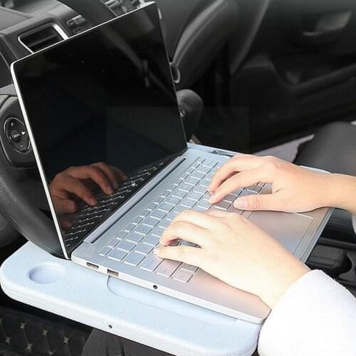1pcs Car Steering Wheel Storage Table Auto Organizer Table Steering Dining Multi-functional Laptop Computer Wheel Plate Hol N2F0