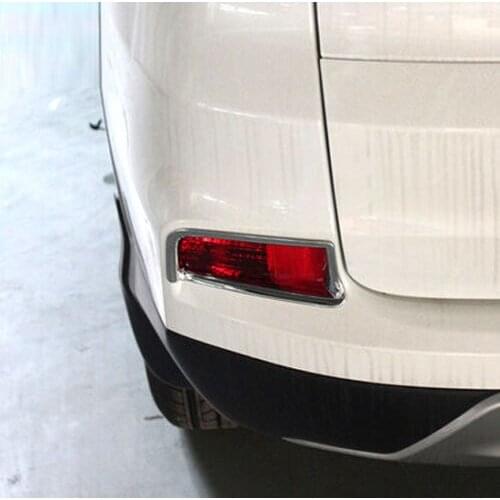 2PCS CHROME REAR BUMPER FOG LIGHT LAMP COVER TRIM FIT FOR HONDA CR-V CRV 2015