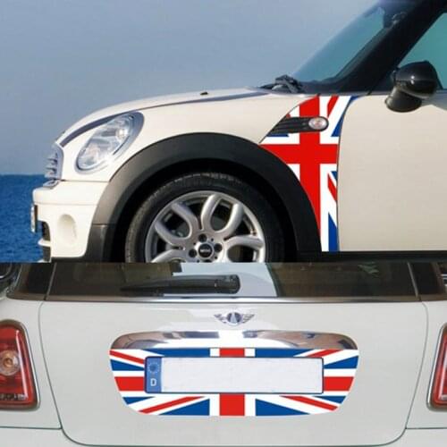 3pcs/set Car fender Side Scuttles Trim Decor Decal Sticker License Plate Sticker For Mini Cooper R55 R56 Car-Styling Accessories