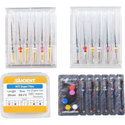 4 Type Dental Engine Use Endo NiTi Files Rotary Heat Activation/TG Files for Endodontic Root Canal Endo Motor Treatment 25MM