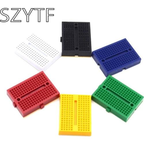 6pcs SYB-170 Mini Solderless Prototype Experiment Test Breadboard 170 Tie-points 35*47*8.5mm