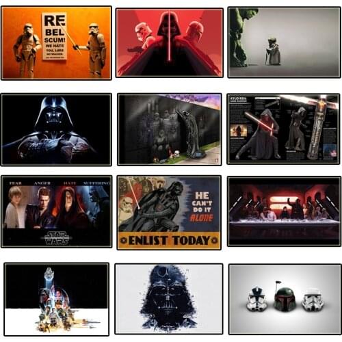 Star Wars Anime Movie Abstract Poster Funny Hulk Creative Wall Art Canva Painting Print Picture Living Room Office Decor Cuadros
