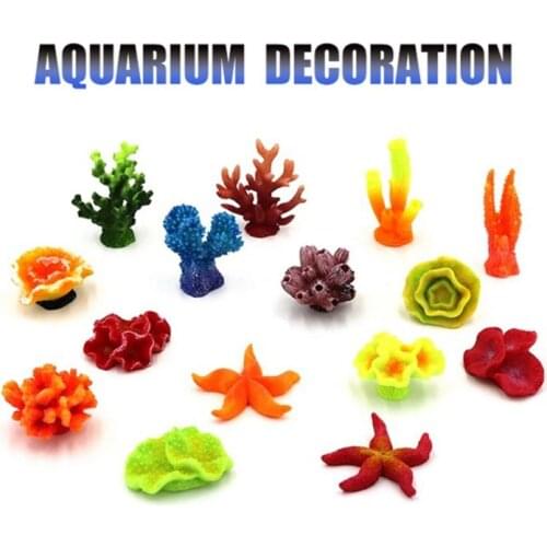 Aquarium Resin Coral Starfish Decoration Fish Aquarium Decoration Artificial Coral For Fish Tank Resin Ornaments