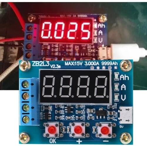 ZB2L3 Li-ion Lithium Lead-acid Battery Capacity Meter Discharge Tester Analyzer