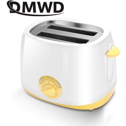 DMWD Mini household Toaster Electric Baking Bread Maker Stainless Steel Automatics Breakfast Machin Toast oven 2 Slices 750W EU