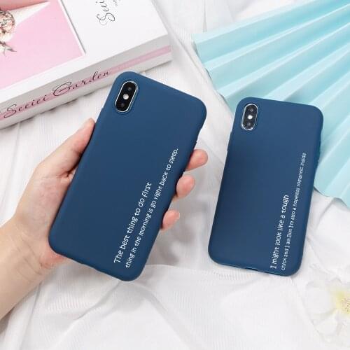 Simple Letters Phrase Case for iPhone 12 Mini 11 Pro X XS Max XR 8 7 6 6s Plus Soft TPU Protect Phone Cover