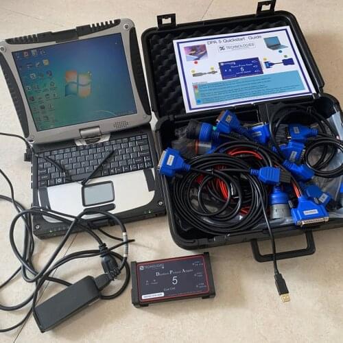 Dpa5 usb diesel truck diagnostic tool software with laptop cf19 touch screen full set heavy duty scanner 2 years warranty