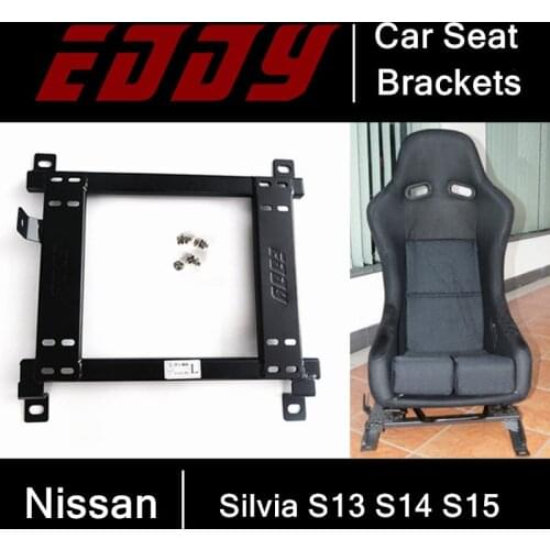 EDDY High Strength Car Seat Base for Nissan Silvia S13 S14 S15 Iron Stainless Car Seat Mounting Brackets Auto Parts Accessories