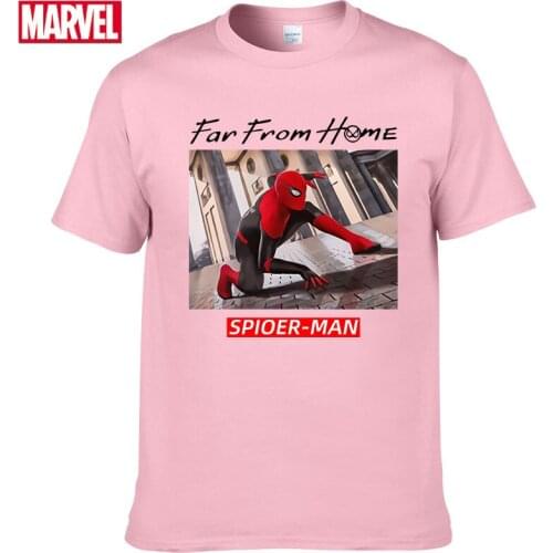 Marvel The Avengers Spider Man t-shirt Comfortable Breathable 100% cotton Fashion funny t shirts Summer Tops T-shirt men #116