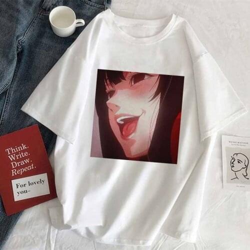 Jabami Yumeko Kakegurui Xx Anime Cartoon Graphic Tee Women T Shirts Kawaii Harajuku Hip Hop Punk Female TShirt Streetwear Casual