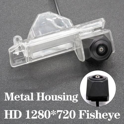 HD 1280*720 Fisheye Metal Housing Car Reversing Rear View Camera For Mitsubishi Outlander Sport/ASX/RVR 2011~2017