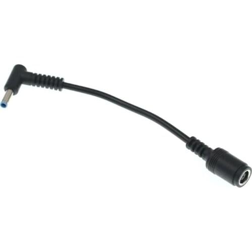 90 degrees 7.4x5.0mm Female To 4.5x3.0mm Male Tip Power Adapter Converter Cable For Hp Dell laptop