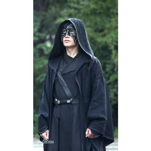 TV Series Guardian Shen Wei Cosplay Costume Hei Pao Shi Black Outfit Hanfu Cosplay Halloween Christmas Costumes For Women Men