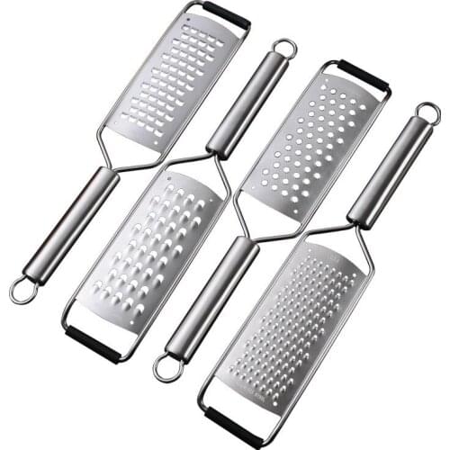 Handle Cheese graters for kitchen 304 Stainless Steel Multi-purpose Food Grater Slicer for Vegetable Fruit Chocolate