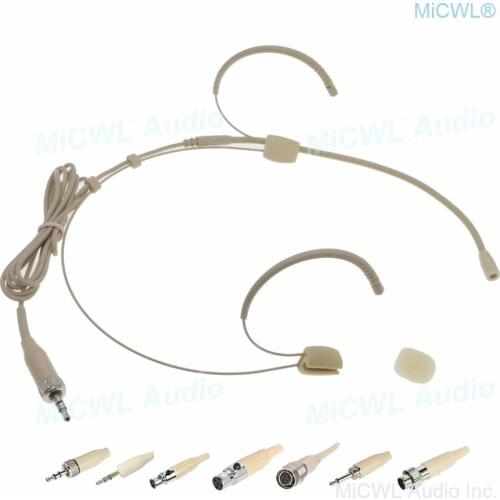 MiCWL OM62 Headset Microphone for Shure ULX SLX Sennheiser G3 G4 Audio-Technica AKG Samson MiPro Wireless Omnidirectional Mic