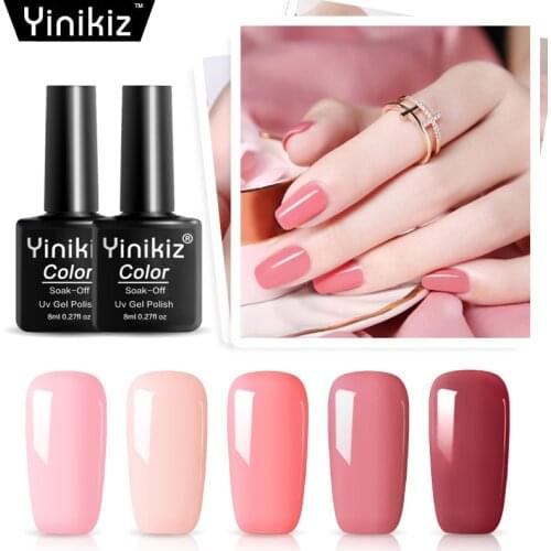 Fashion 8ML Gel Polish Set All For Manicure Semi Permanent Vernis Top Coat UV LED Gel Varnish Soak Off Nail Art Gel Nail Polish