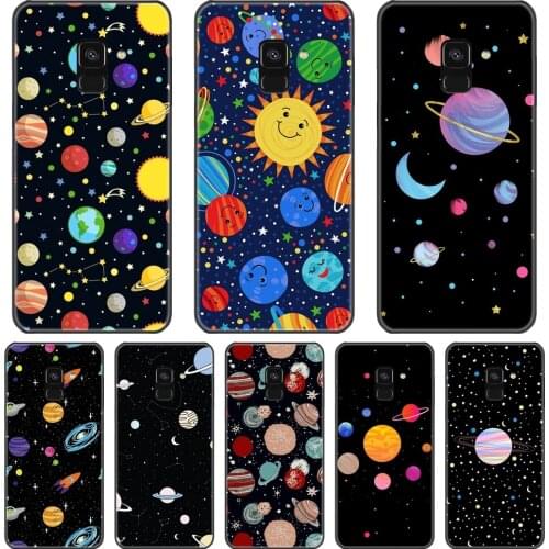Soft TPU Case For Samsung Galaxy A6 A7 A8 2018 A3 A5 2016 2017 Star Space Silicone Phone Cases For Samsung A6 A8 Plus 2018 Cover