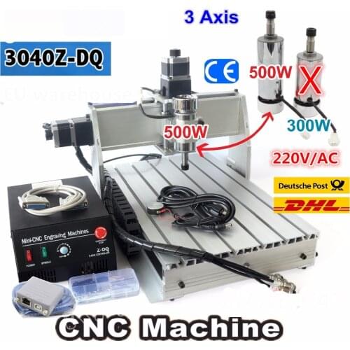Desktop 3 Axis 3040 CNC USB Mach3 500W 3040Z-DQ Ball screw 3040 CNC Router ENGRAVER/ENGRAVING Milling Cutting Machine 220V
