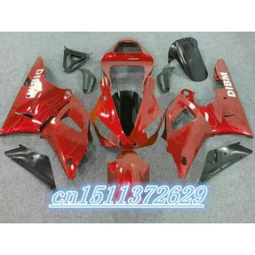 Dor- Fairing for YZF R1 00-01 YZF-R1 red black 2000-2001 YZF1000 1000 YZFR1 00 01 2000 2001